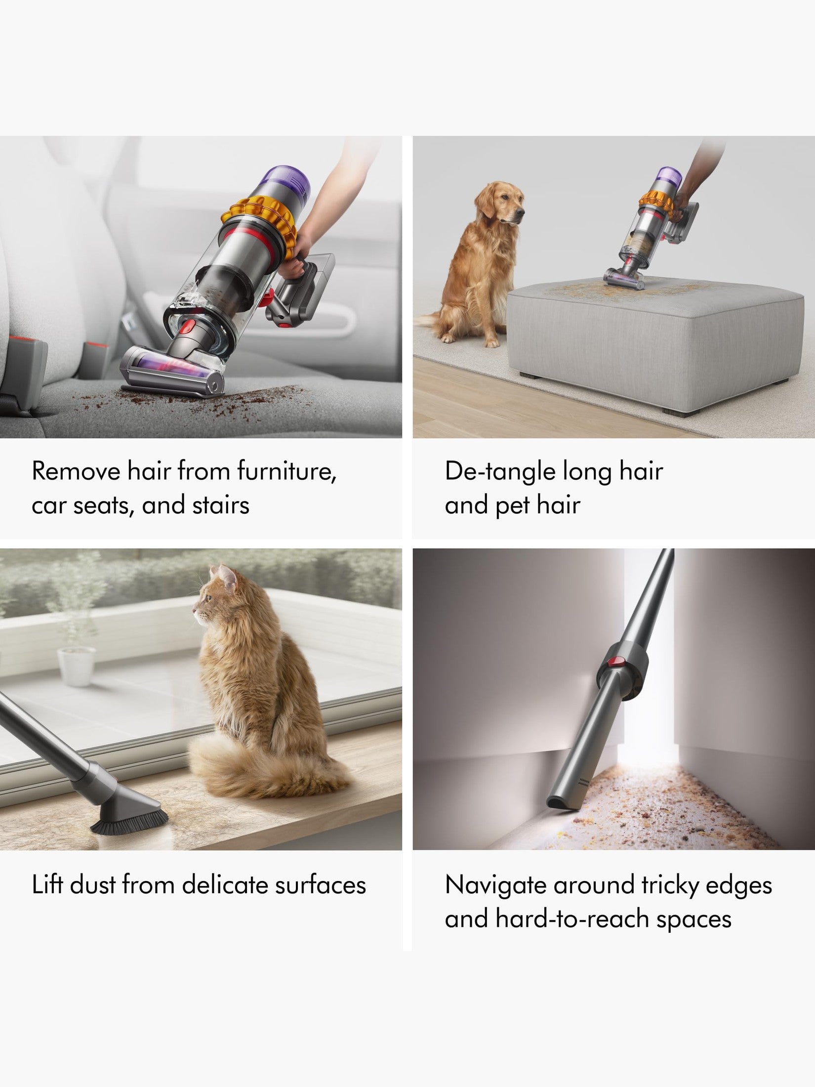 Dyson V15 Detect Plus Cordless Vacuum, Illumination Reveals dust, 240AW, 3 Power Modes, Up to 60 Minutes,² Deep Cleans Hard Floors and Carpets, Detangles pet Hair, Converts to Handheld ANM Liquidation