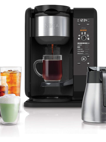 Shark Ninja CP307 Hot and Cold Brewed System W/Thermal Carafe Coffee Maker, Black