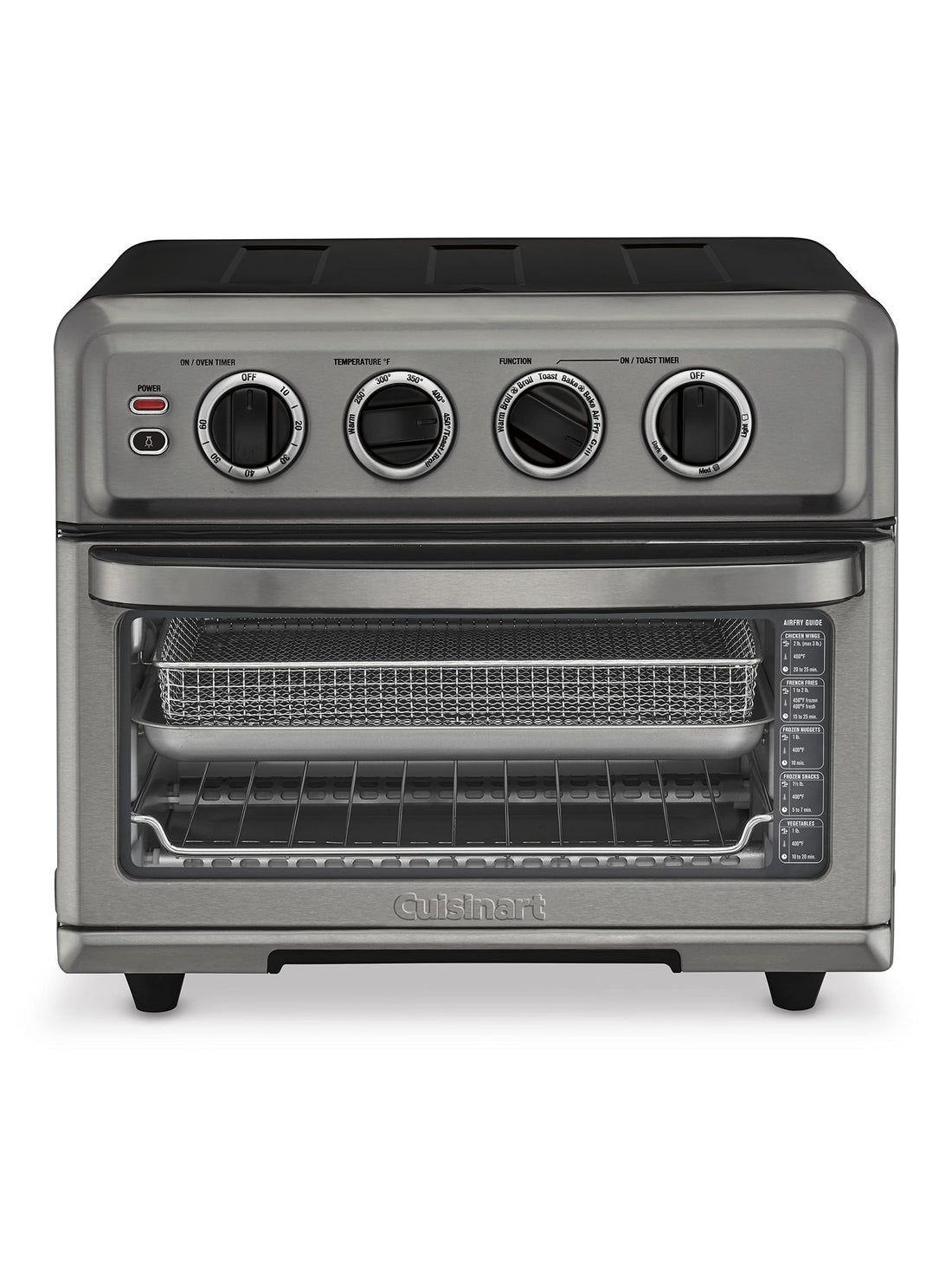 Cuisinart Air Fryer Toaster Oven with Grill, 1800W 8-1 Air Fryer Oven with Bake, Convection Bake, Grill, Broil and Warm Options, Large Capacity, 60-Minute Timer ANM Liquidation