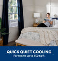 GE Window Air Conditioner 10,000 BTU for Rooms up to 450 sq ft., Wi-Fi Enabled, Energy-Efficient Cooling for Medium Rooms, Easy Install Kit, Control Using Remote or Smartphone App, White ANM Liquidation