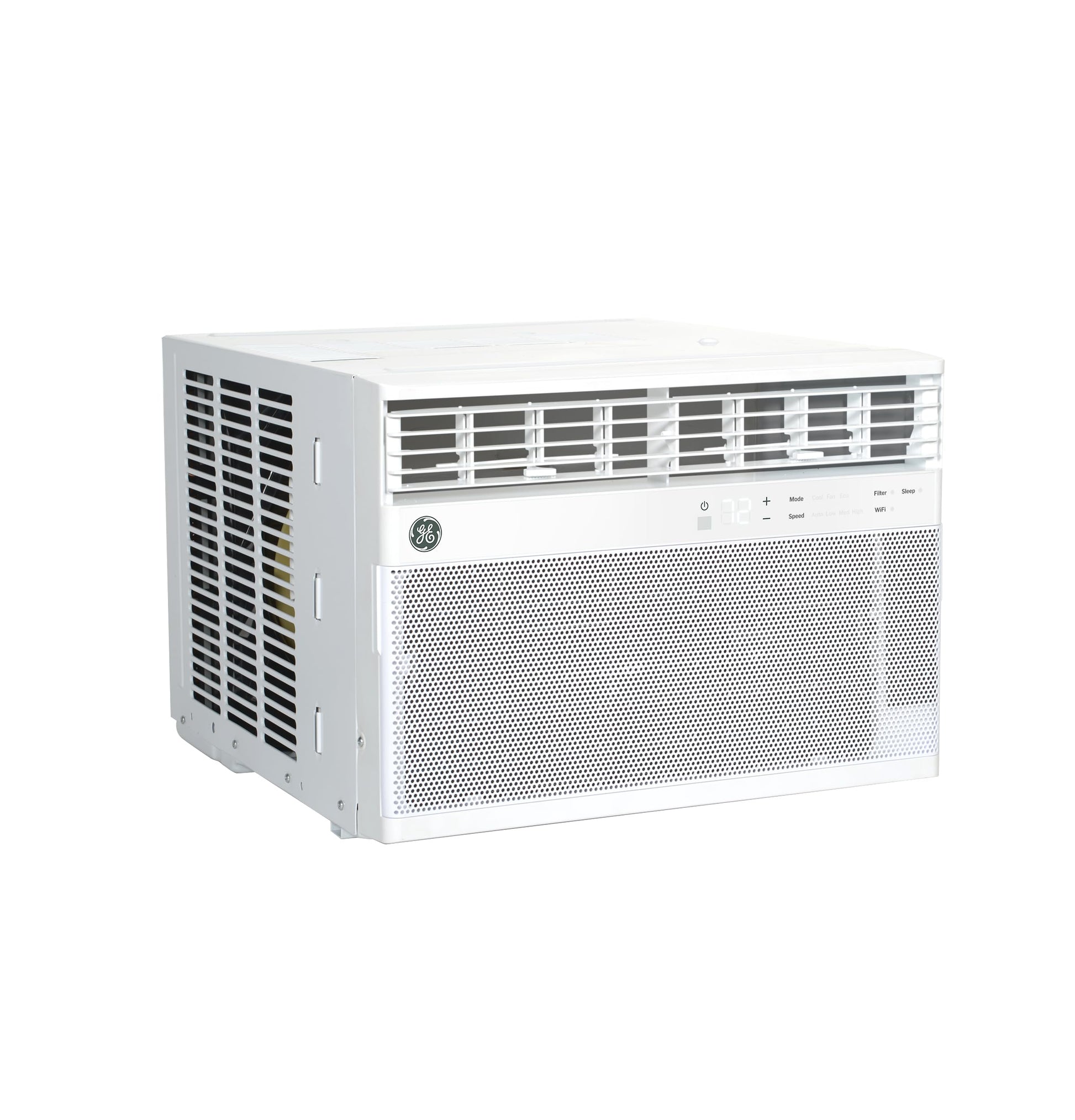 GE Window Air Conditioner 10,000 BTU for Rooms up to 450 sq ft., Wi-Fi Enabled, Energy-Efficient Cooling for Medium Rooms, Easy Install Kit, Control Using Remote or Smartphone App, White ANM Liquidation