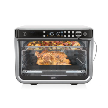 Ninja Air Fryer & Toaster Oven | Foodi Series, XL Pro Air Oven Kitchen Countertop Convection | 10-in-1 Functions | Fits a 5-lb Chicken & Sheet Pan of Vegetables | 1800 Watts | Stainless Steel | DT201