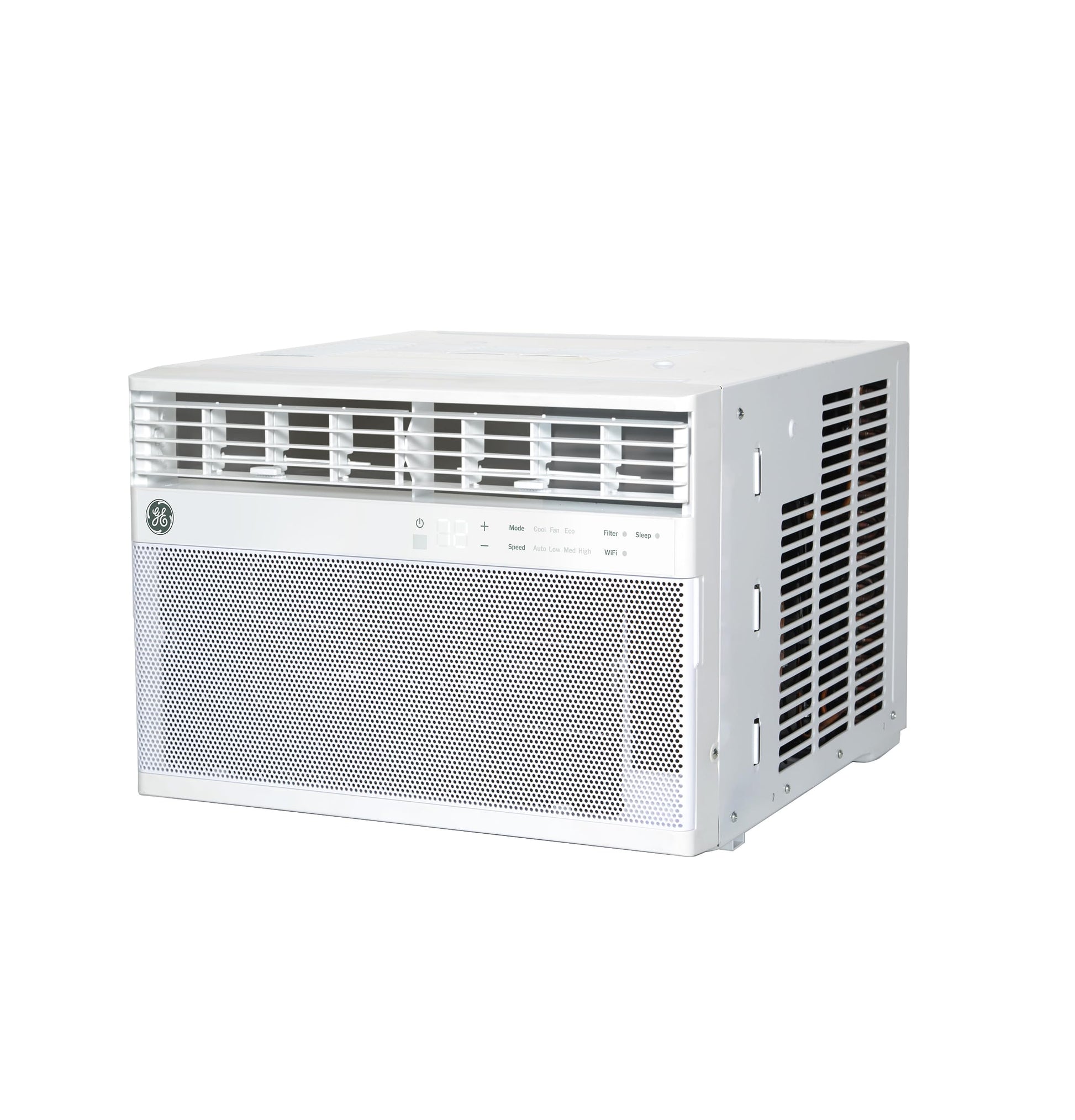 GE Window Air Conditioner 10,000 BTU for Rooms up to 450 sq ft., Wi-Fi Enabled, Energy-Efficient Cooling for Medium Rooms, Easy Install Kit, Control Using Remote or Smartphone App, White ANM Liquidation