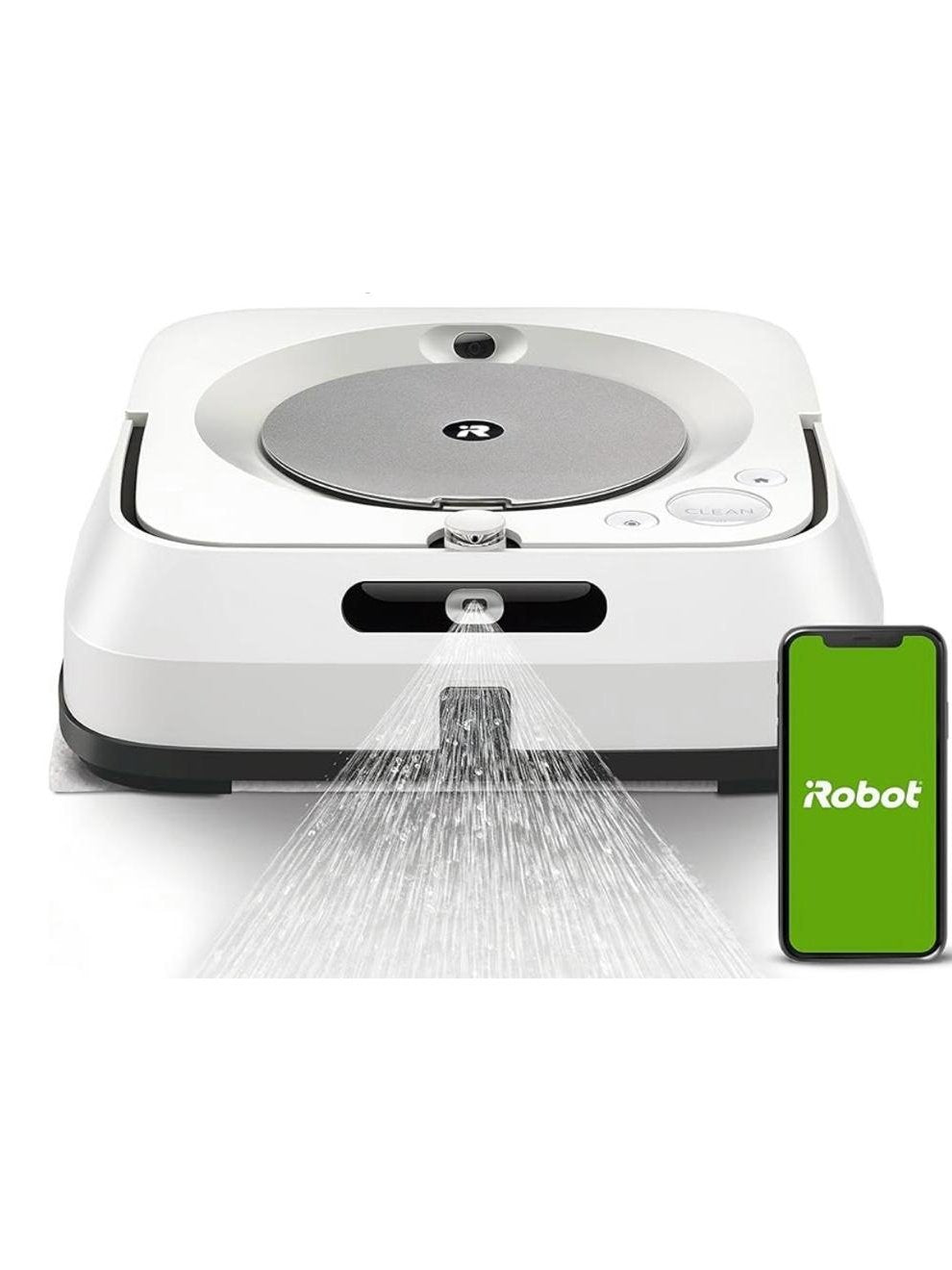 iRobot Braava Jet M6 (6110) Ultimate Robot Mop- Wi-Fi Connected, Precision Jet Spray, Smart Mapping, Works with Alexa, Ideal for Multiple Rooms, Recharges and Resumes, White, Braava M6