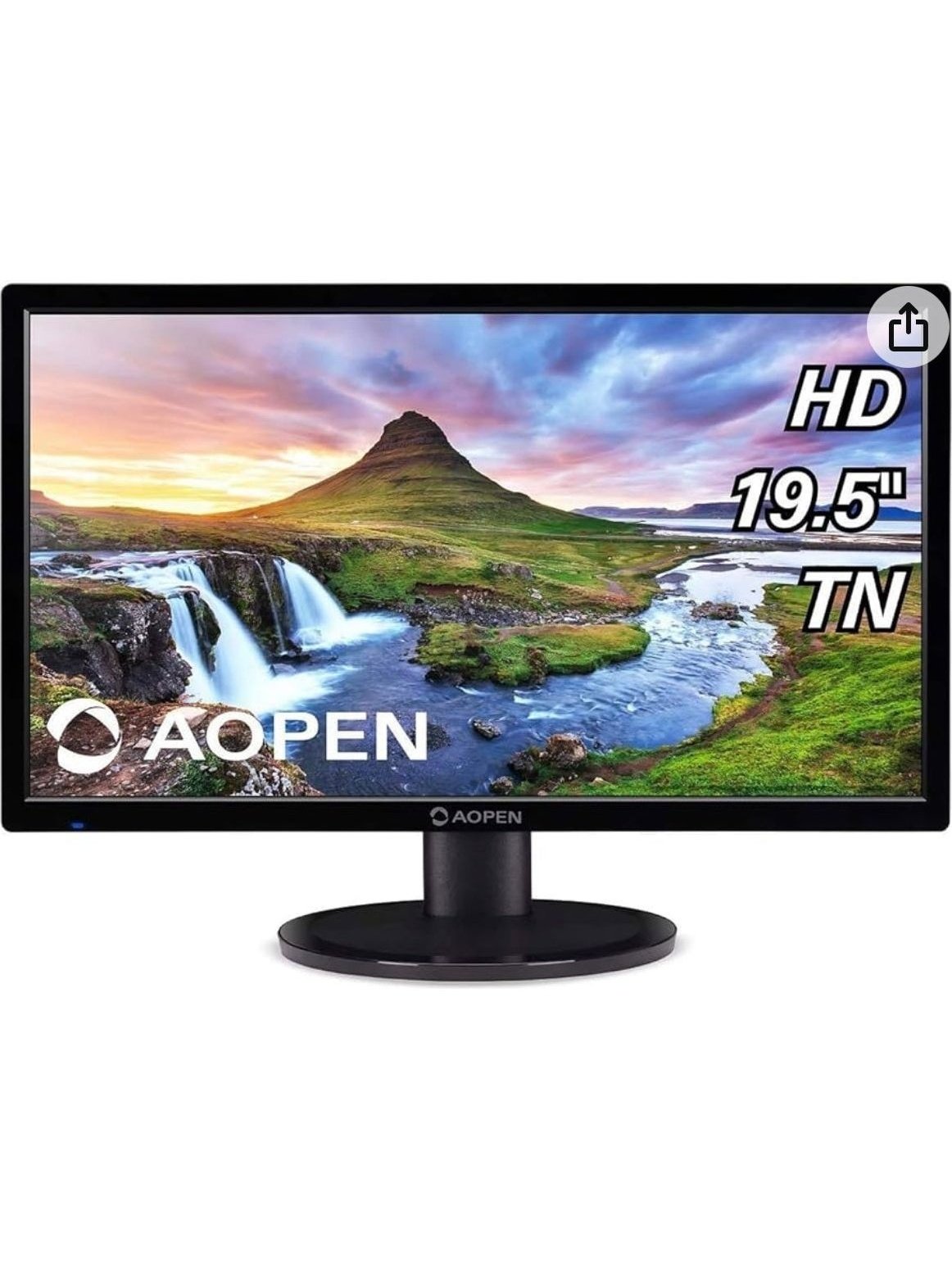 acer AOPEN CH1-19.5" Monitor HD 1366x768 60Hz Twisted Nematic Film 5ms 200Nit