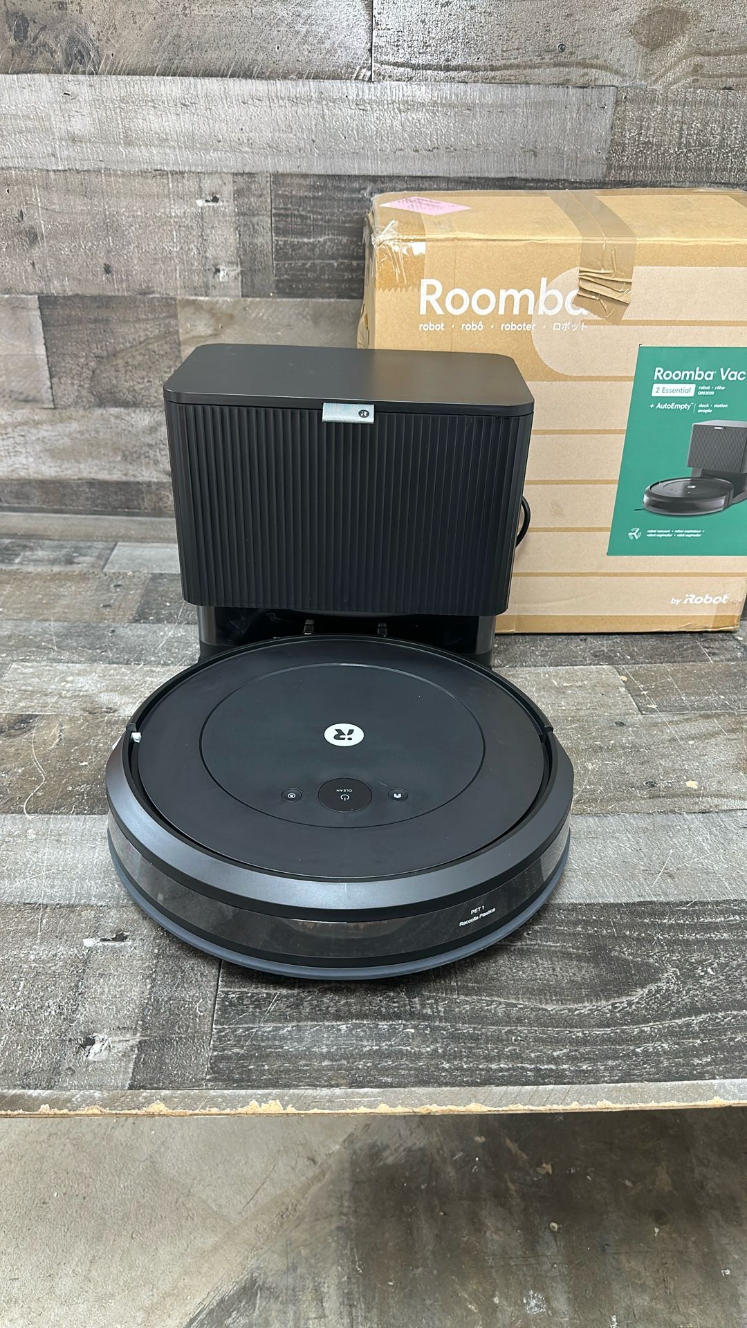 Robot Roomba Vacuum 2 Essential Robot with AutoEmpty Dock, 3 Suction Levels, Latest Floor Tracking Sensors, and Compact Design (Black) ANM Liquidation