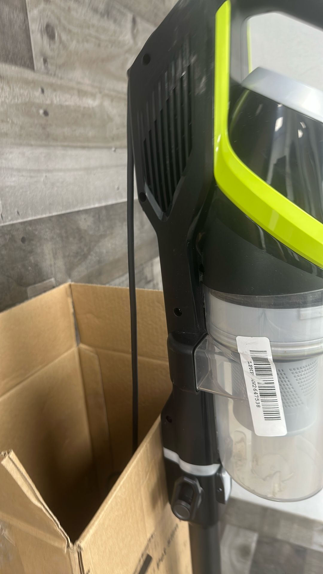 Bissell PowerGlide Slim Corded Vacuum, Powerful Pet Hair Pickup on Carpet & Hard Floors, Lightweight Swivel Steering, 3-in-1 Capabilities with Dusting & Crevice Tool, XL Tank, 3070, Black & Green ANM Liquidation