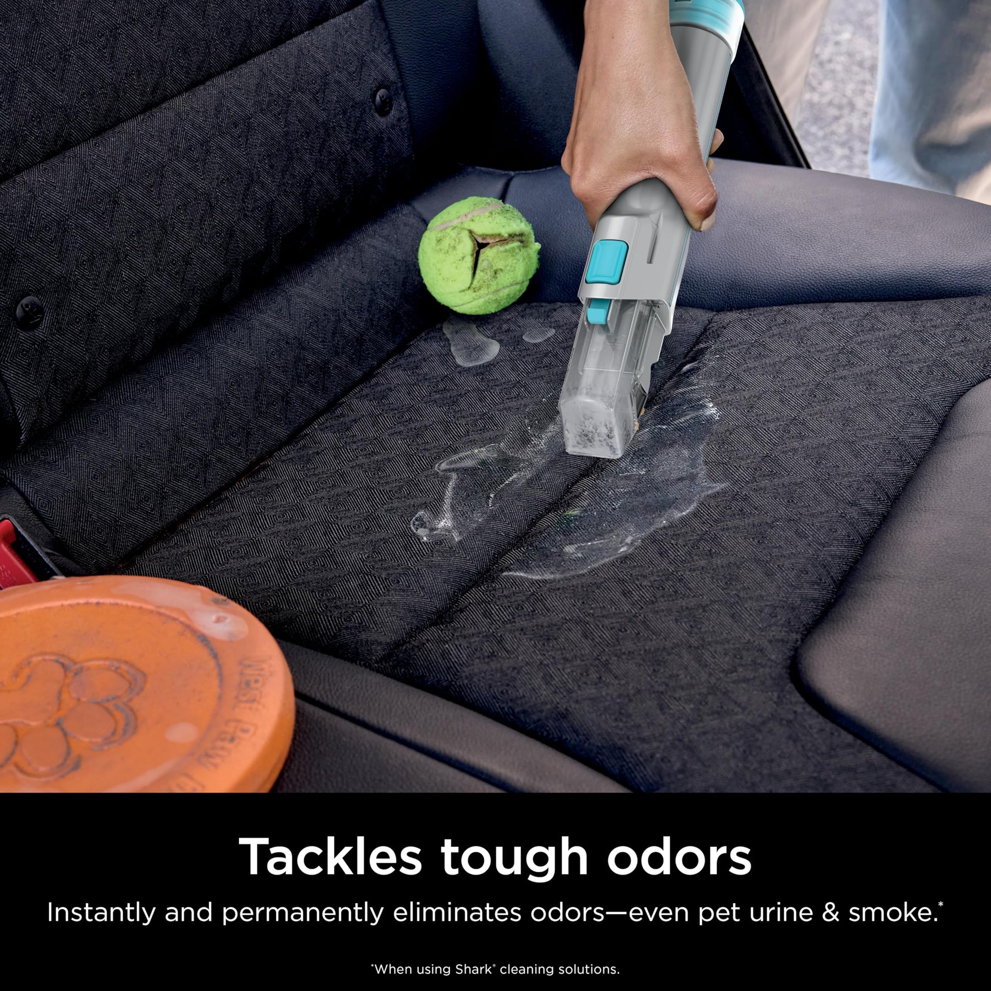 Shark StainStriker Portable Carpet, Upholstery & Area Rug Cleaner with Pet Mess Tool, Stain & Odor Remover, Perfect for Car Interiors, Includes 3 Cleaning Tools & Cleaning Solution, White, PX201 ANM Liquidation