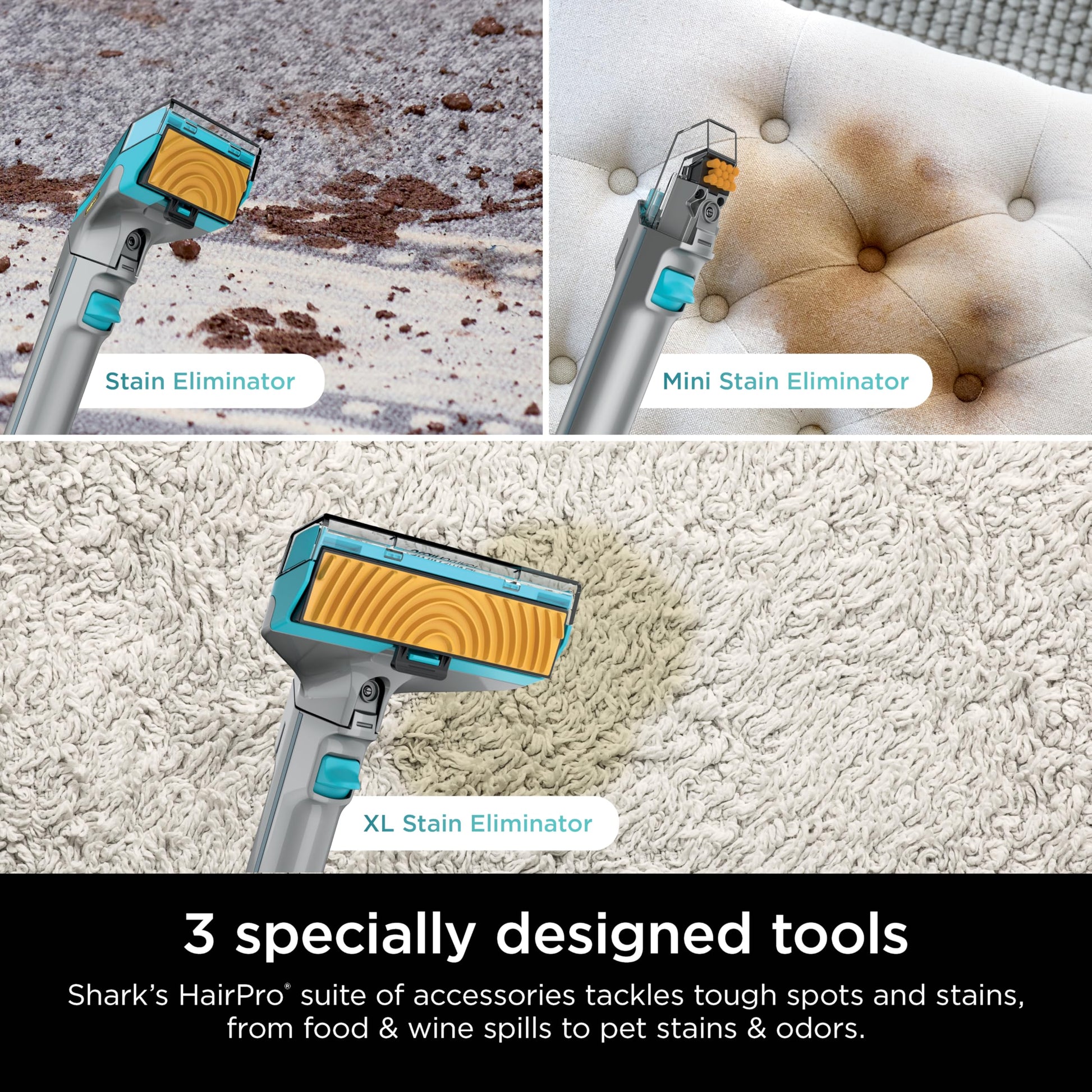 Shark StainStriker Portable Carpet, Upholstery & Area Rug Cleaner with Pet Mess Tool, Stain & Odor Remover, Perfect for Car Interiors, Includes 3 Cleaning Tools & Cleaning Solution, White, PX201 ANM Liquidation