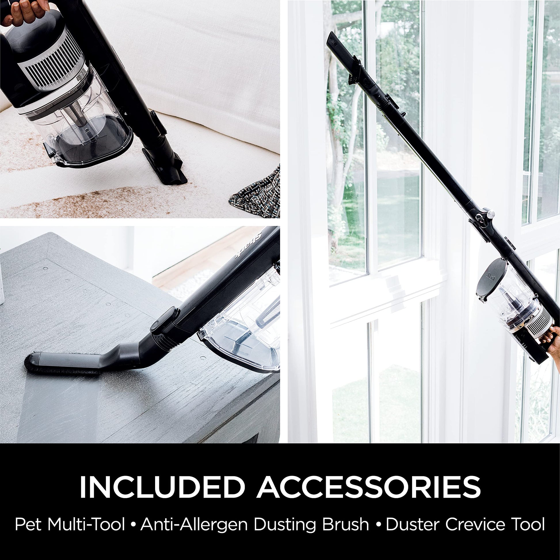 Shark Cordless Vacuum Cleaner, HEPA Filter, Lightweight, Portable, Rechargeable, Pet Hair Pickup, Removable Handheld, Crevice, Upholstery & Dusting Brush Included, 40-min runtime, Red, IZ362H ANM Liquidation