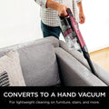 Shark Cordless Vacuum Cleaner, HEPA Filter, Lightweight, Portable, Rechargeable, Pet Hair Pickup, Removable Handheld, Crevice, Upholstery & Dusting Brush Included, 40-min runtime, Red, IZ362H ANM Liquidation