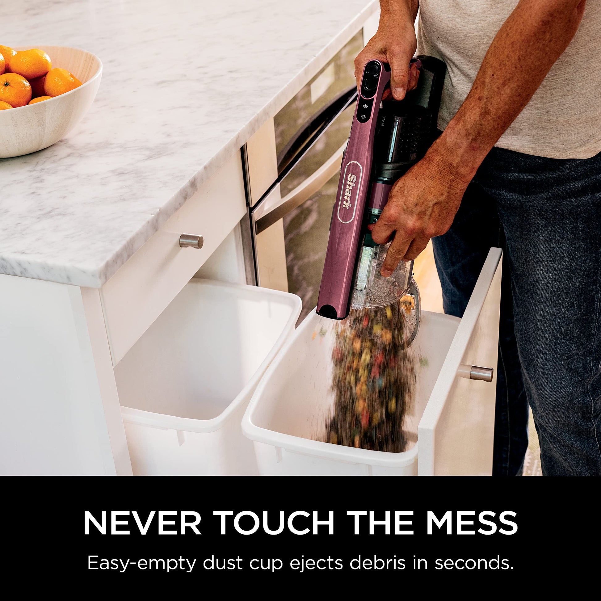 Shark Cordless Vacuum Cleaner, HEPA Filter, Lightweight, Portable, Rechargeable, Pet Hair Pickup, Removable Handheld, Crevice, Upholstery & Dusting Brush Included, 40-min runtime, Red, IZ362H ANM Liquidation