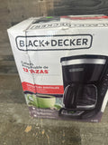BLACK+DECKER 12-Cup Digital Coffee Maker, Programmable, Washable Basket Filter, Sneak-A-Cup, Auto Brew, Water Window, Keep Hot Plate, Black ANM Liquidation