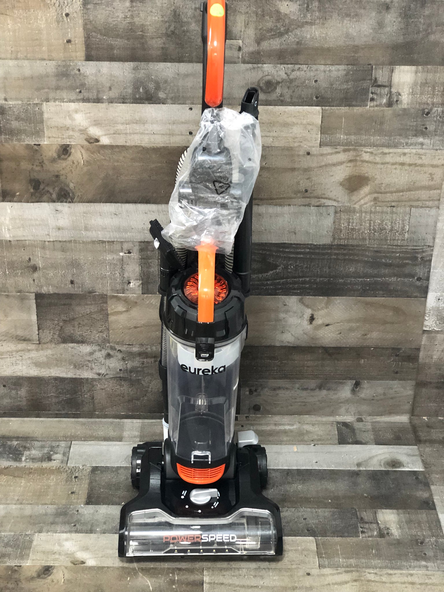 Eureka PowerSpeed Lightweight Powerful Upright Vacuum Cleaner for Carpet and Hard Floor, Turbo Spotlight with Pet Tool, Orange