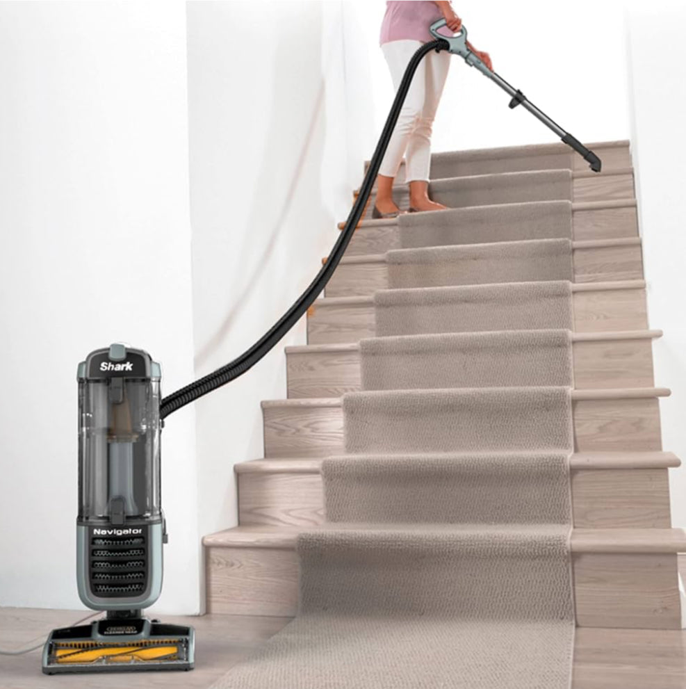 Shark ZU62 Navigator Zero-M Self-Cleaning Brushroll Pet Pro Upright Vacuum, Pewter Grey Metallic ANM Liquidation