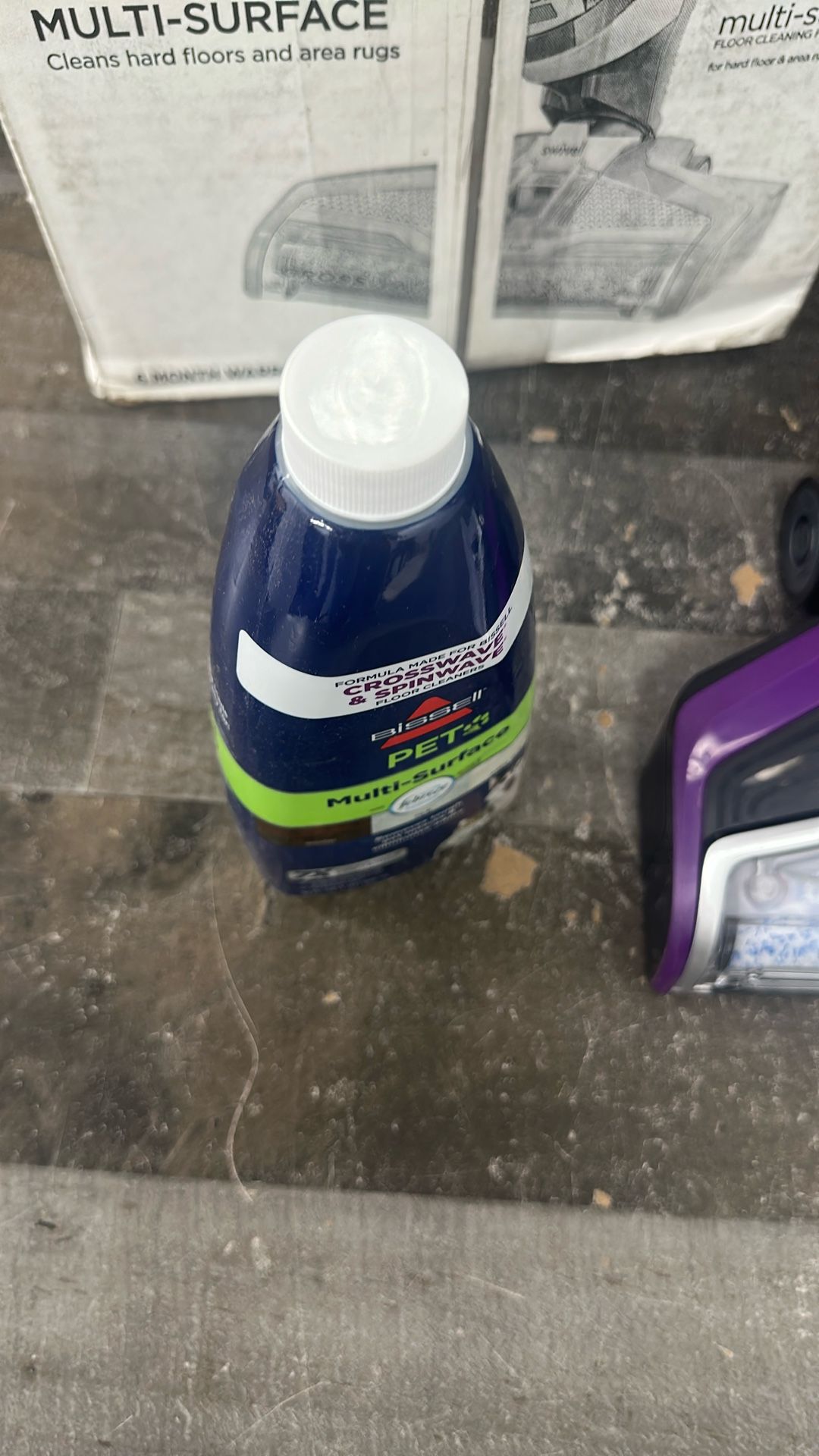 BISSELL Crosswave Pet Pro All in One Wet Dry Vacuum Cleaner and Mop for Hard Floors and Area Rugs, Purple, 2306A ANM Liquidation