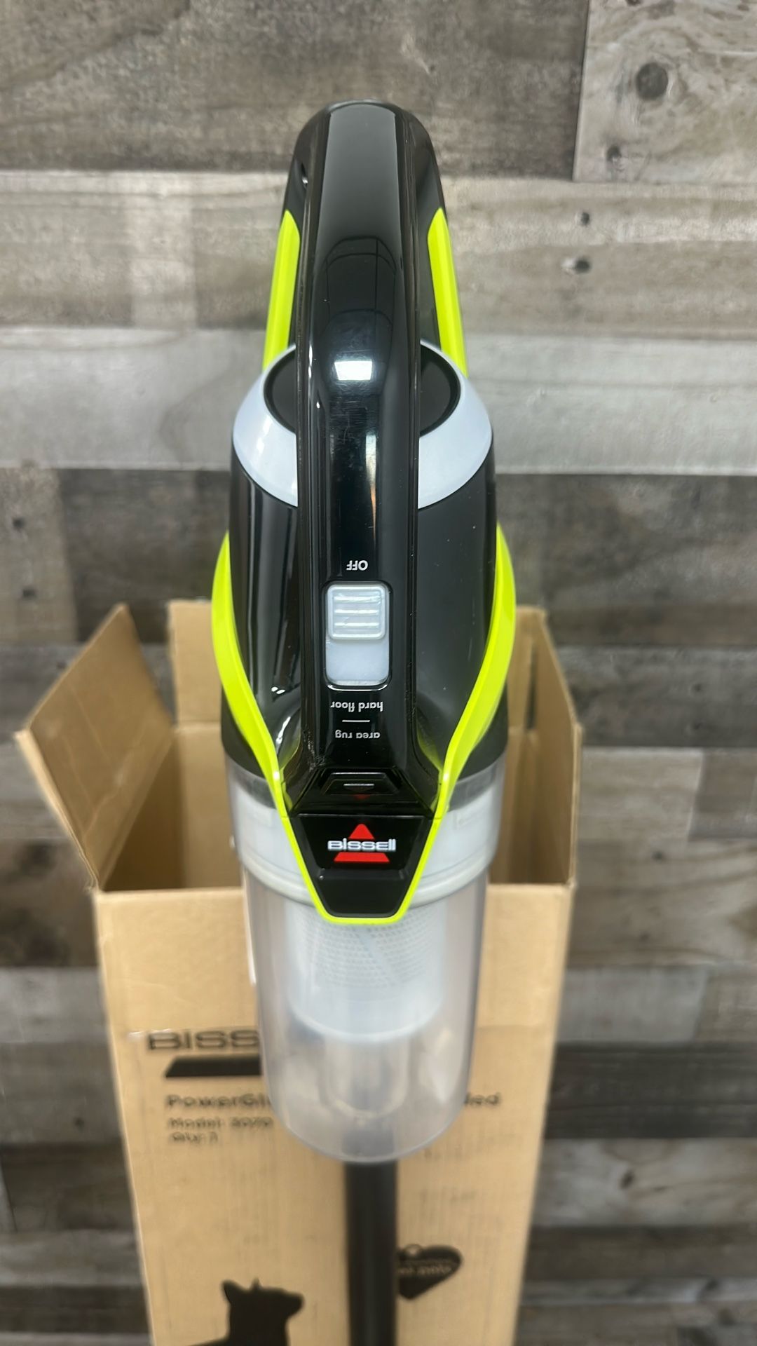 Bissell PowerGlide Slim Corded Vacuum, Powerful Pet Hair Pickup on Carpet & Hard Floors, Lightweight Swivel Steering, 3-in-1 Capabilities with Dusting & Crevice Tool, XL Tank, 3070, Black & Green ANM Liquidation