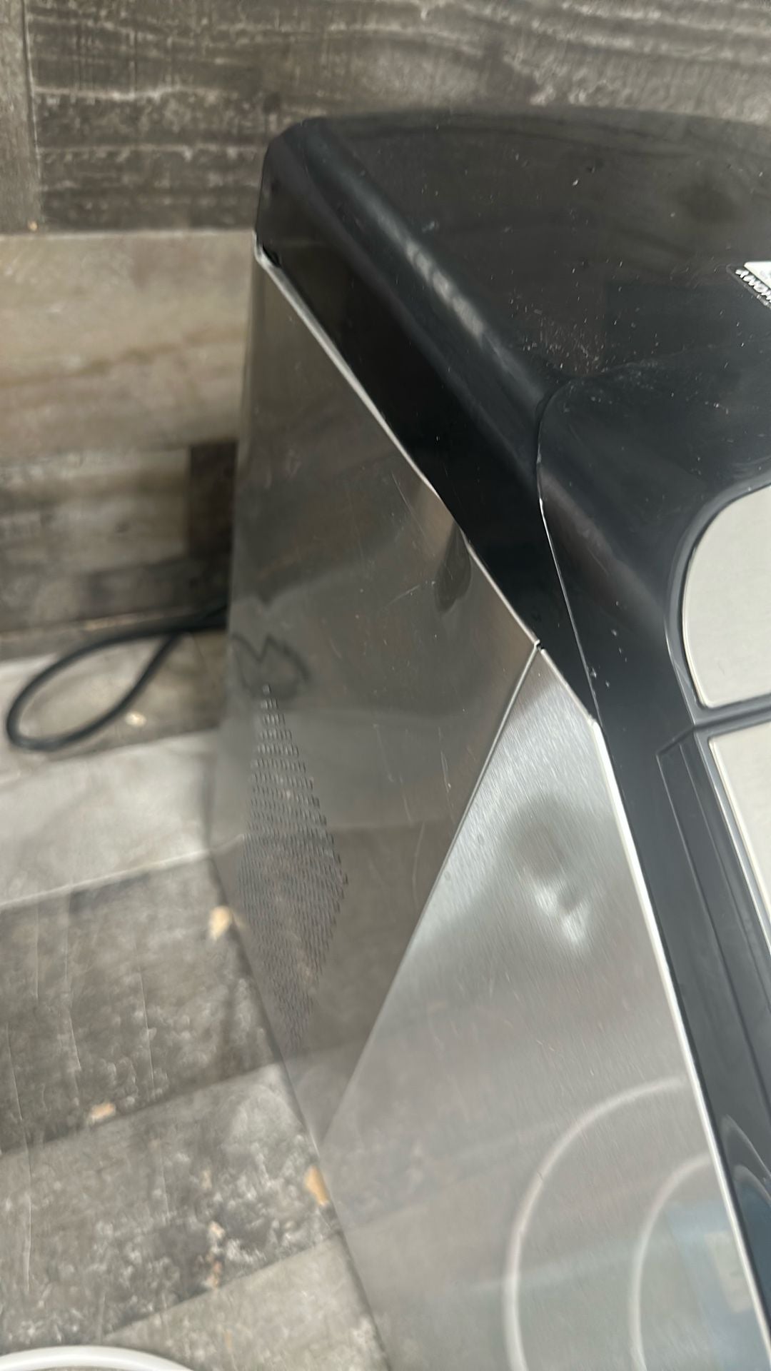 EUHOMY Nugget Ice Maker countertop max 34lbs/day, 2 way water refil, self-cleaning pebble ice maker (Dent & Scratch) ANM Liquidation