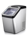 EUHOMY Nugget Ice Maker countertop max 34lbs/day, 2 way water refil, self-cleaning pebble ice maker (Dent & Scratch) ANM Liquidation