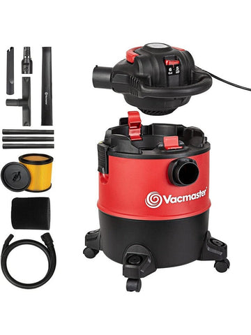 Vacmaster 6 Gallon Wet Dry Shop Car Vacuum Cleaner W/ 190 MPH Detachable Blower