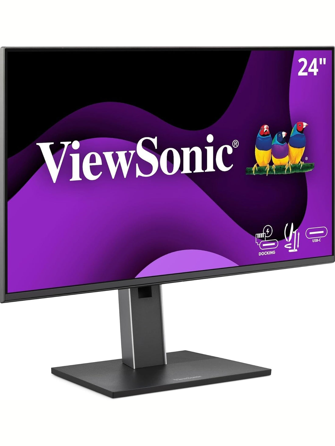 ViewSonic VG2458 24 Inch 1080p IPS Docking Monitor - Certified Refurbished ANM Liquidation