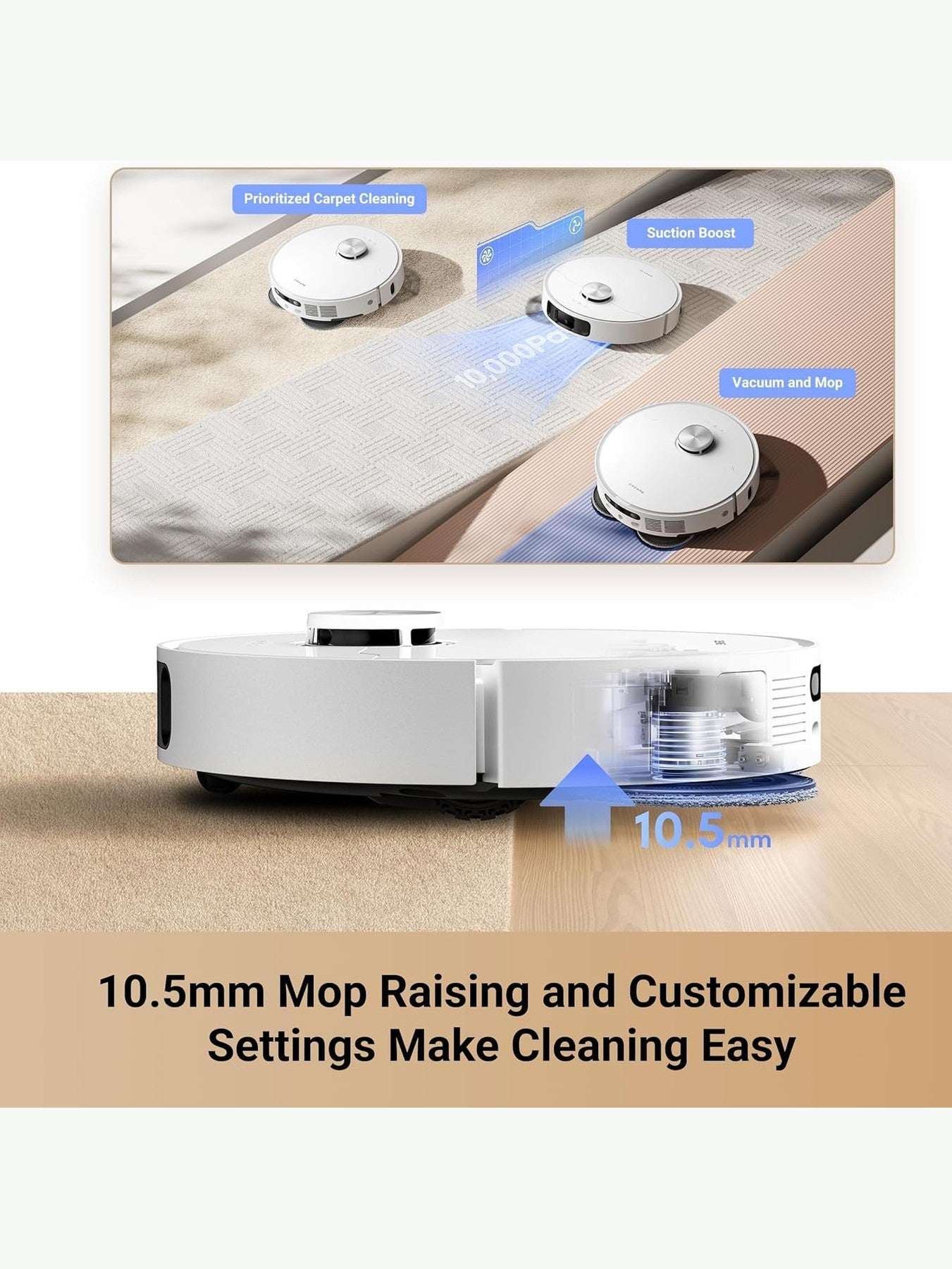 Dreame L10s Ultra Gen 2 Robot Vacuum and Mop, 10000Pa Suction, MopExtend Tech ANM Liquidation