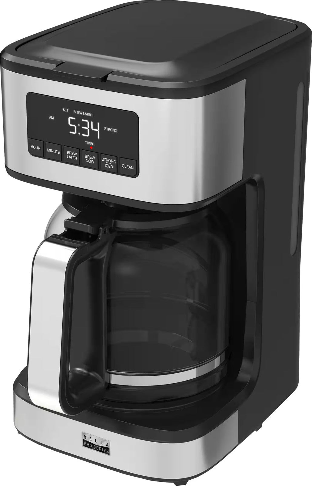 bella PRO - 12-Cup Programmable Coffee Maker - Stainless Steel ANM Liquidation