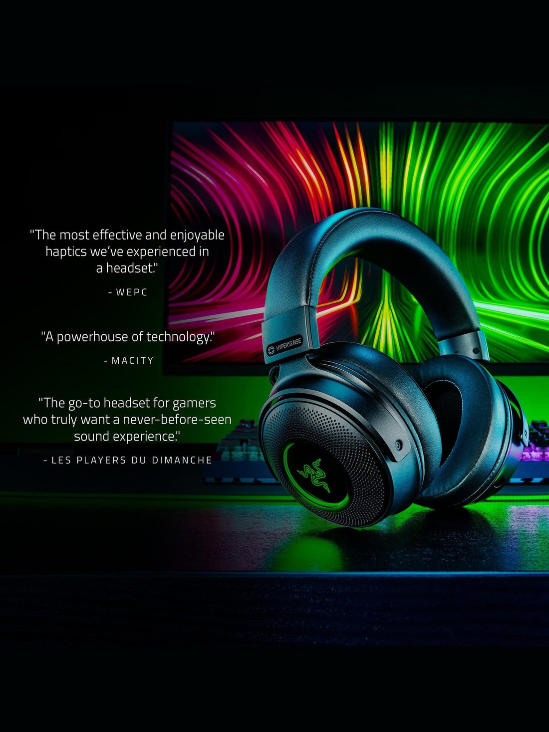 Razer Kraken V3 Pro HyperSense Wireless Gaming Headset for PC RZ04-03460100-R3U1