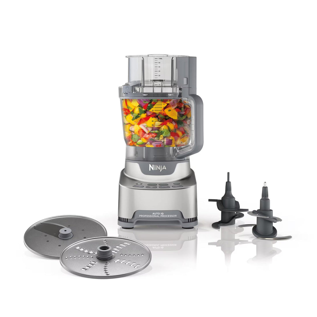 Ninja - Professional 12-Cup XL Food Processor - Platinum Silver ANM Liquidation