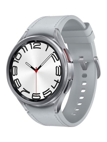 Samsung - Galaxy Watch6 Classic Stainless Steel Smartwatch 47mm BT - Silver