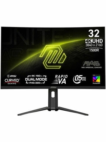 MSI MAG 321CUPDF 31.5 inch VA UHD Display 320Hz AdaptiveSync Curved Gaming Monit
