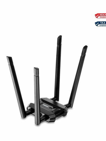 TRENDnet AC1900 High Power Dual Band Wireless USB Adapter, TEW-809UB, Stream 4K