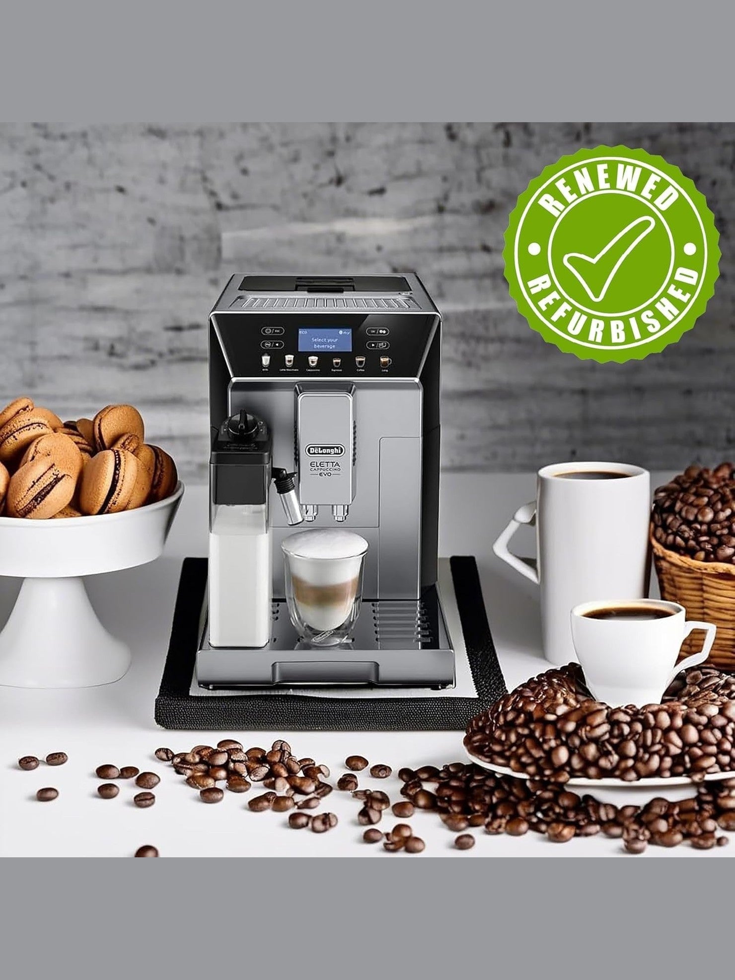 De'Longhi ECAM46860S Eletta Evo Espresso Machine - Certified Refurbished ANM Liquidation