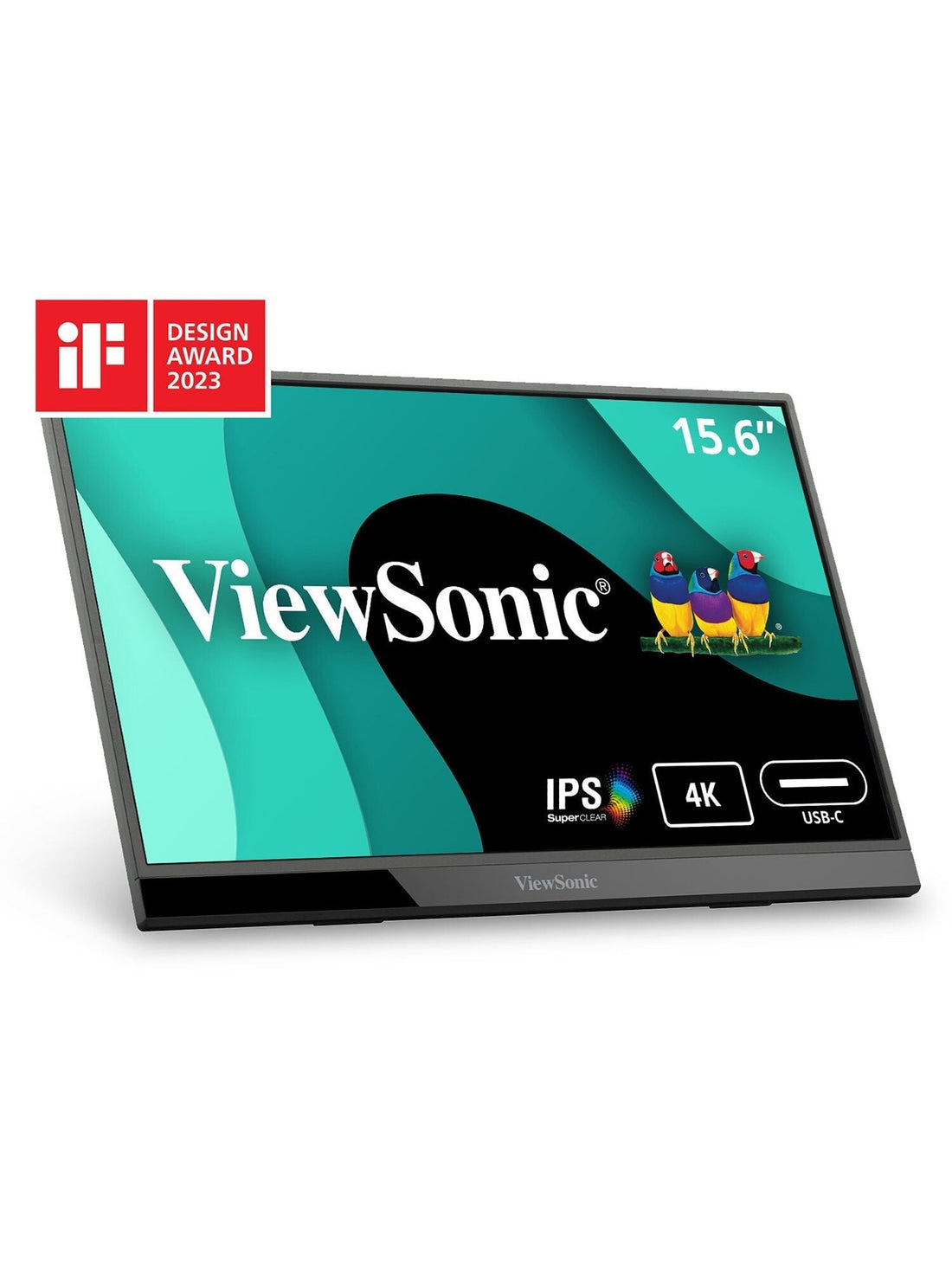 ViewSonic VX1655-4K-S 15.6" 4K UHD Portable IPS Monitor - Certified Refurbished ANM Liquidation
