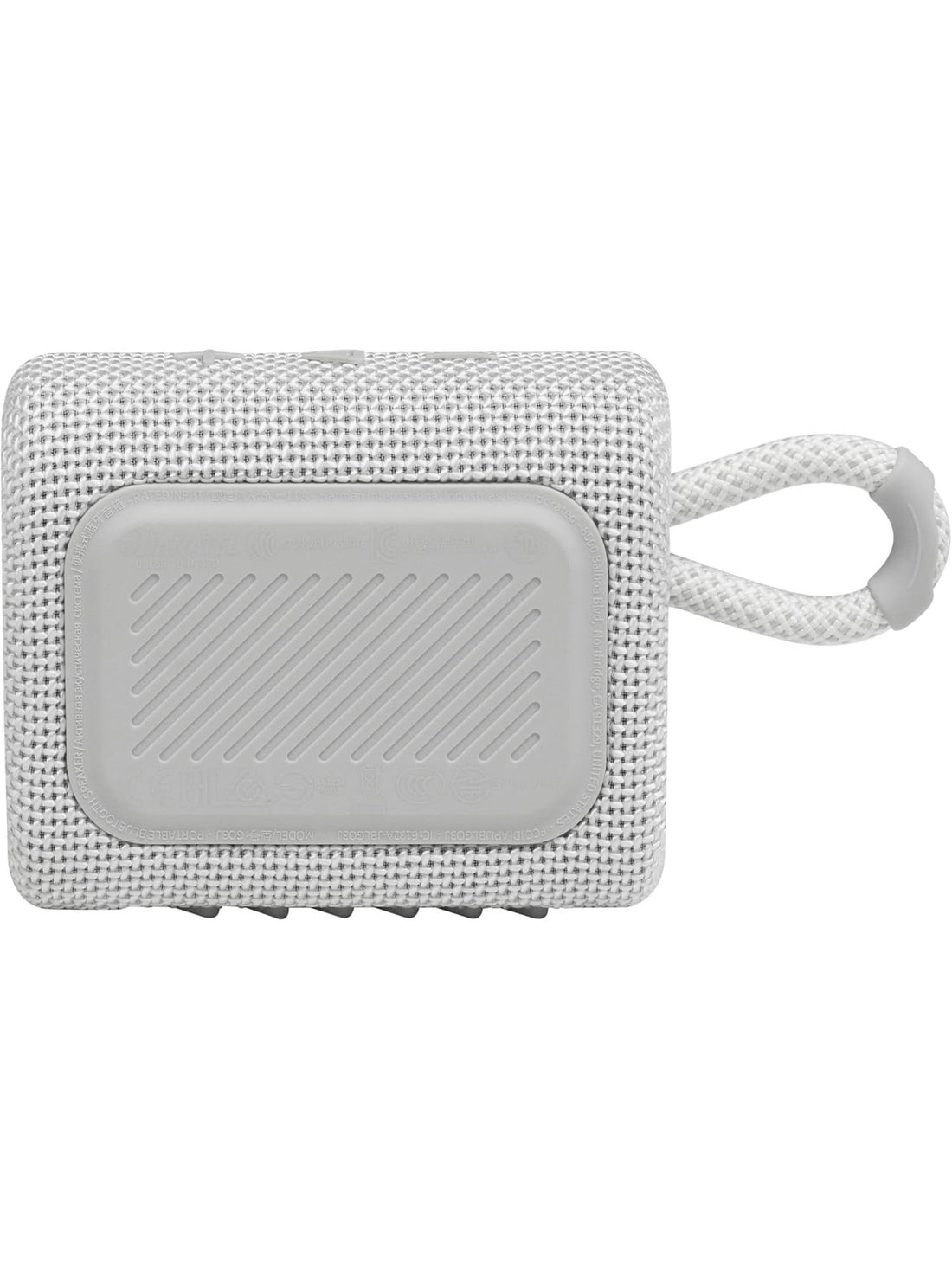 JBL JBLGO3WHTAM-Z Go 3 Portable Bluetooth Speaker, White - Certified Refurbished ANM Liquidation