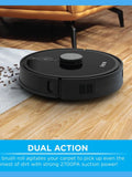 iHome iHRVS1PRO-3BLK Nova S1 Pro Self Empty Robot Vacuum, 150 Min Runtime, Black ANM Liquidation