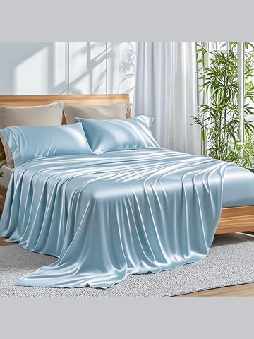 Bamboo Bed Sheet Set Soft Breathable Deep Pocket 3/4 Piece Sheets ClevaHome