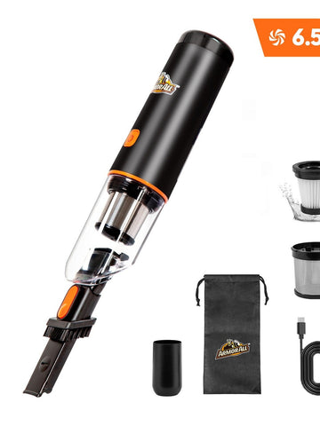 7.4V Cordless Car Home Vacuum 6.5KPA Powerful Suction Reusable Cartridge Filter