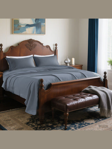 Soft Microfiber Bed Sheet Set 4/6 Piece Deep Pocket Wrinkle Resistant All Sizes