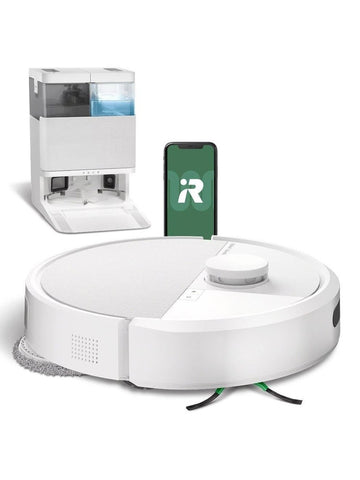 iRobot Roomba Plus 405 Vacuum & Mop + AutoWash Dock - White Edition, Lidar, NEW