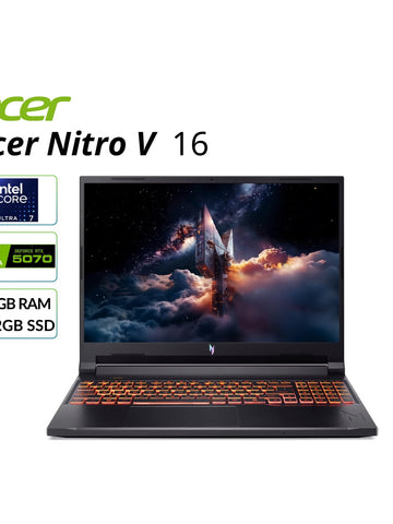 Acer Nitro V 16" Gaming Laptop WUXGA NVIDIA RTX 5070 16GB 512GB SSD Core Ultra 7