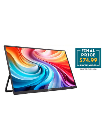 Acer 16" Portable Monitor IPS LCD 1920×1200 60Hz USB-C+Mini HDMI Refurbished