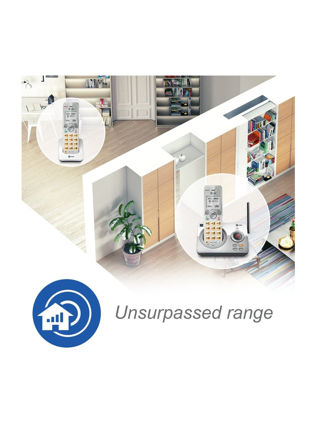 AT&T EL52119 Cordless Home Phone w/ Answering System, Call Blocking 1-Handset™