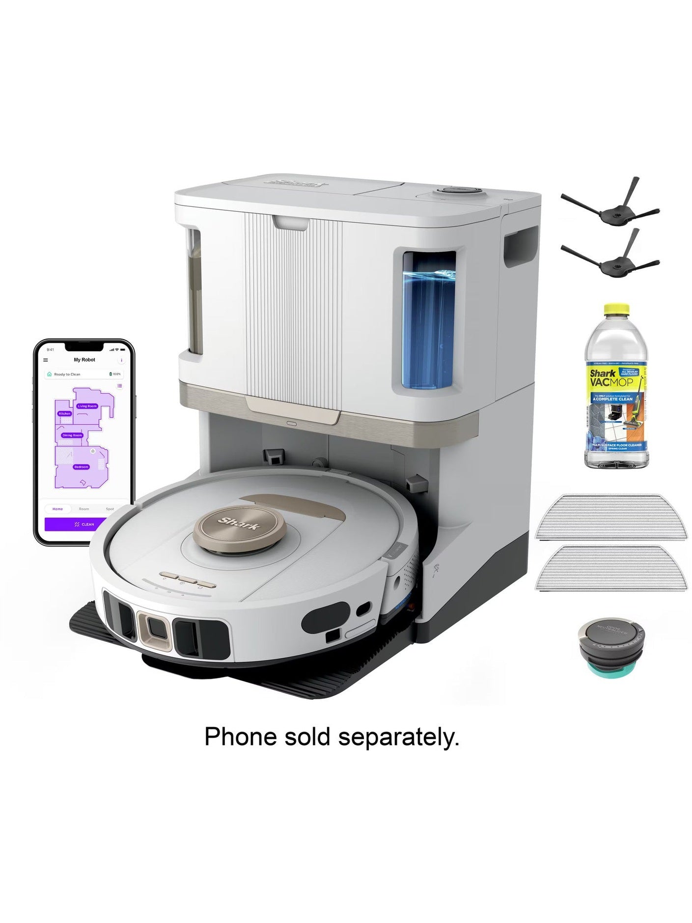 Shark - Stratos 2-in-1 Robot Vacuum & Mop With 25+ Hands-Free Features ANM Liquidation