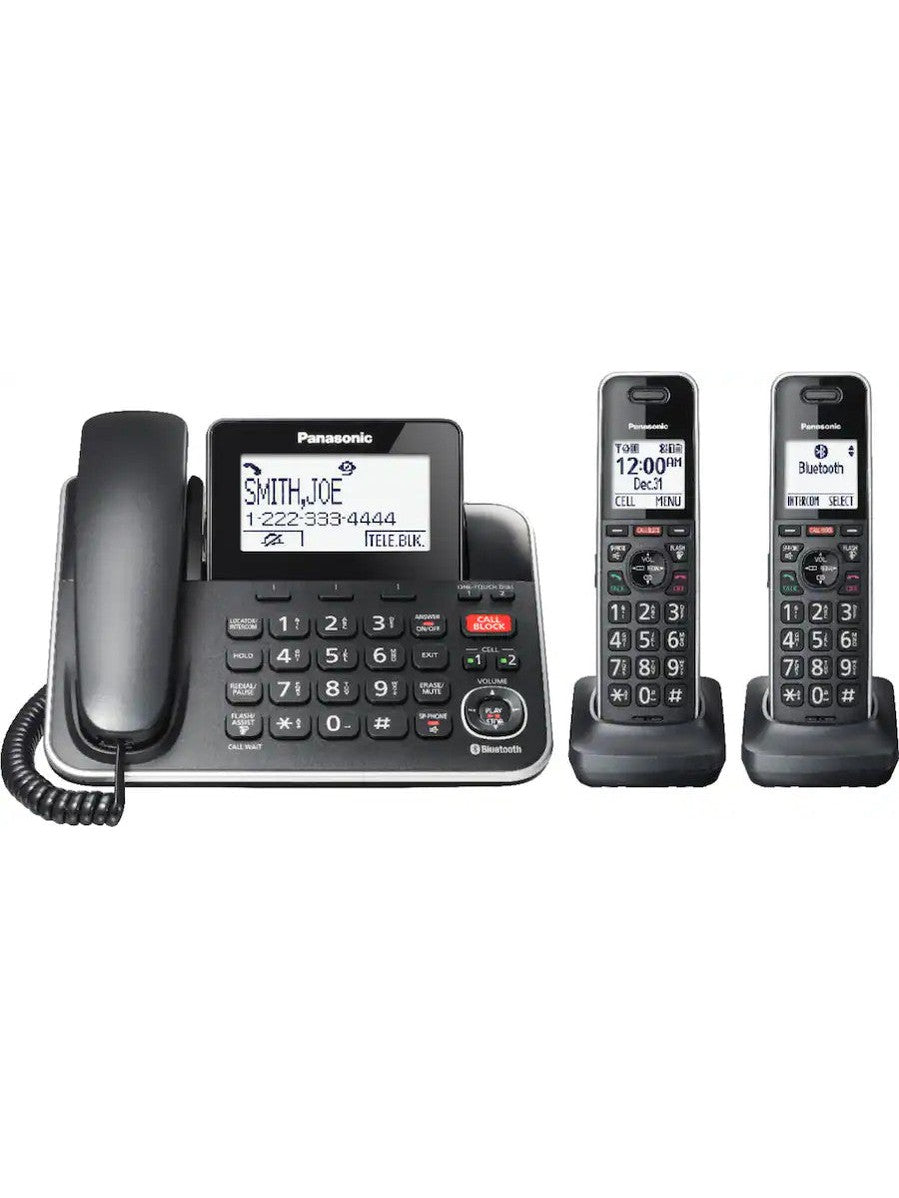 Panasonic KX-TGF882B Link2Cell Corded/Cordless Phone - Certified Refurbished ANM Liquidation