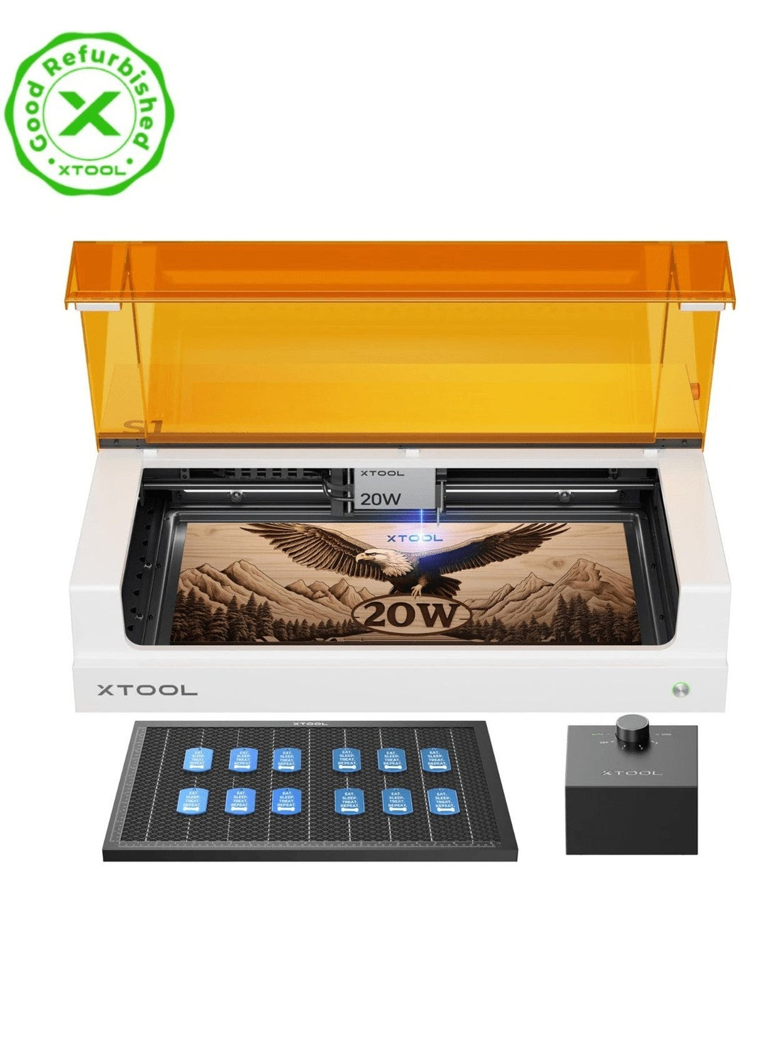 xTool RP1030567 S1 20W Laser Engraver with Air Assist Bundle - Refurbished ANM Liquidation