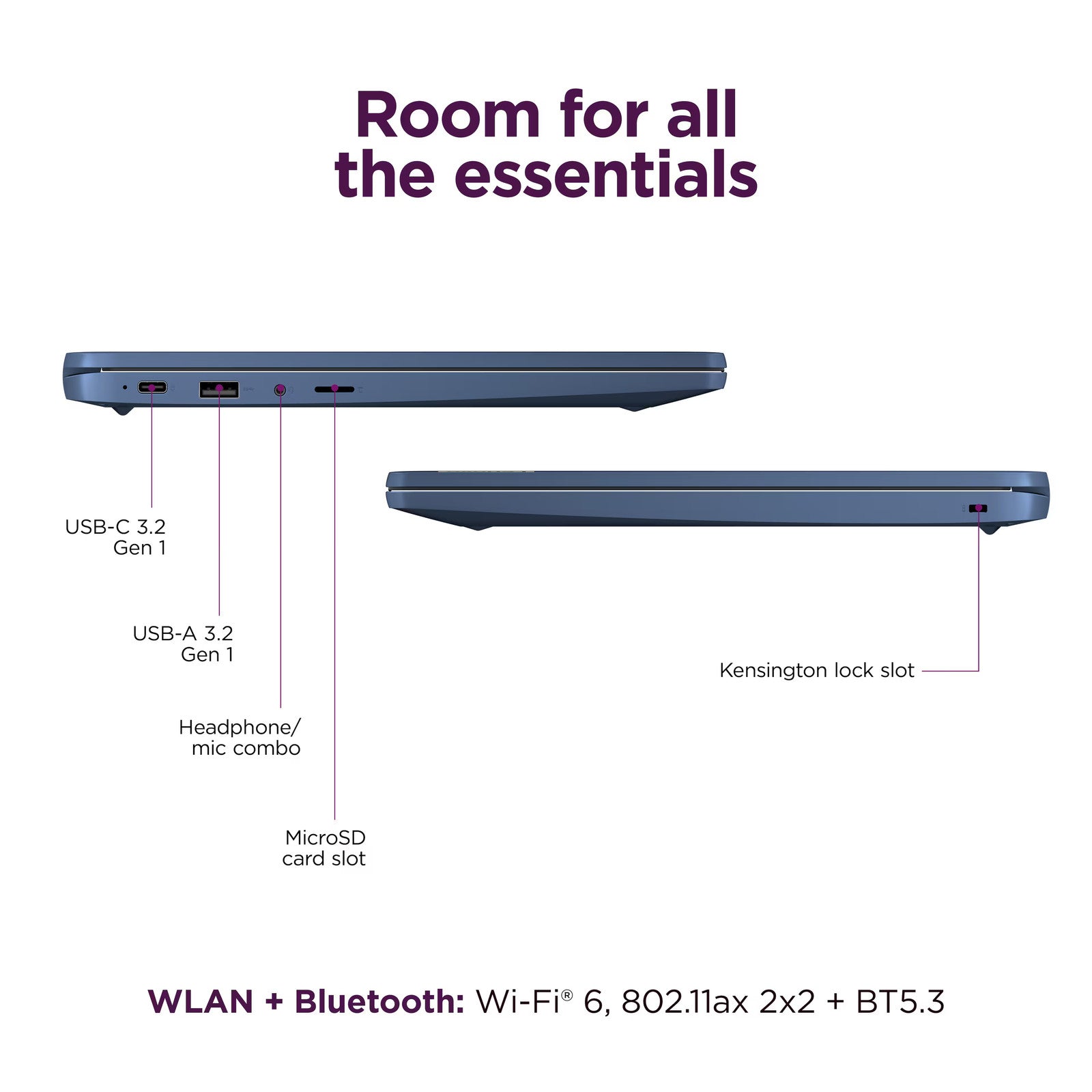 Lenovo - IdeaPad Slim 3 Chromebook 14" Full HD Laptop - MediaTek Kompanio 520 ANM Liquidation