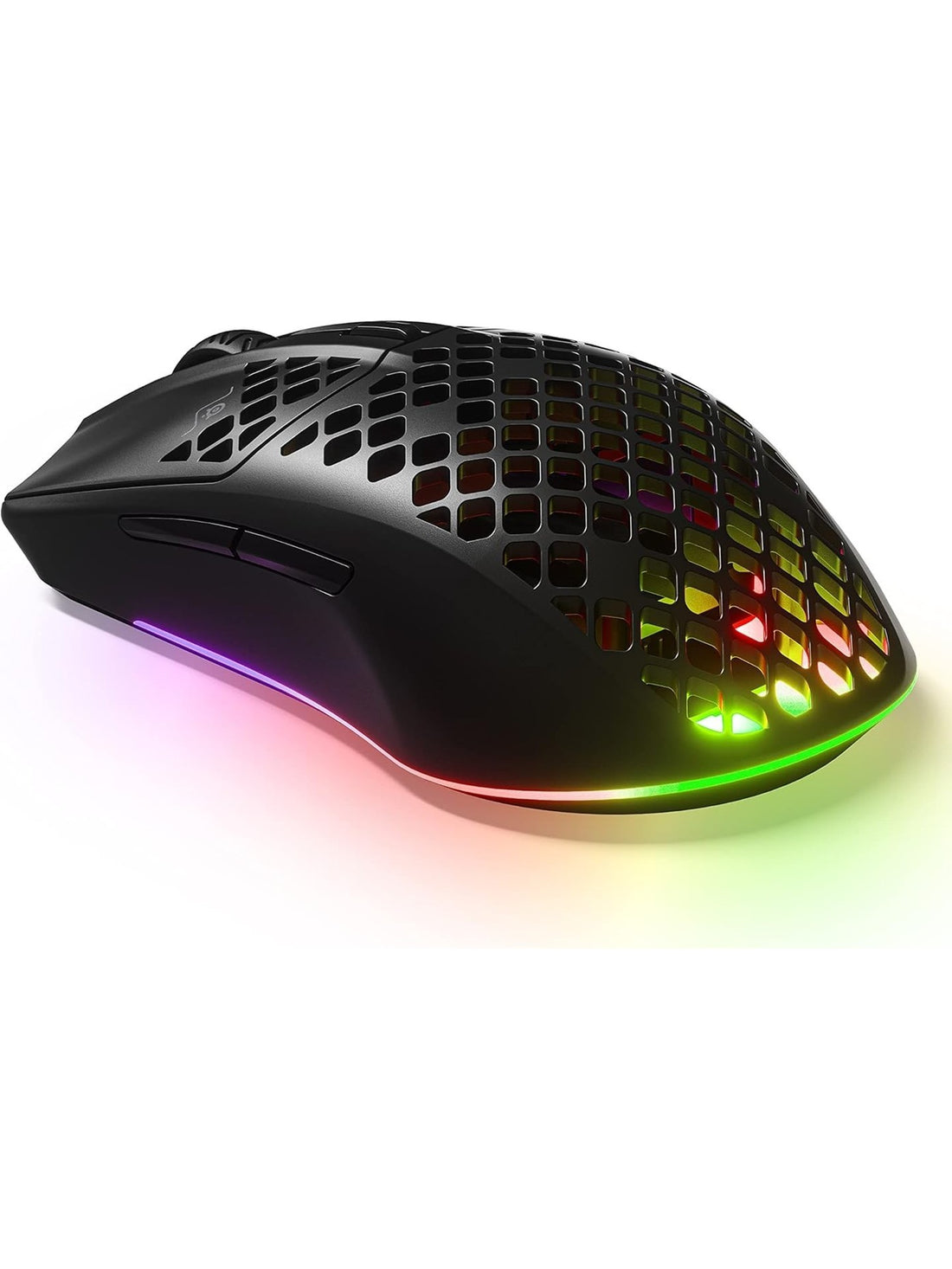 SteelSeries Aerox 3 Wireless Holey RGB Gaming Mouse - Onyx Ultra-lightweight 18K