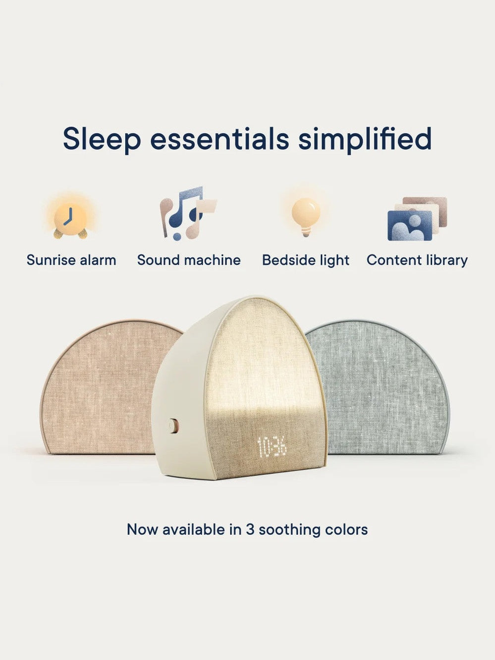 Hatch HBR4803S-B Restore 2 Sunrise Alarm Clock, Sound Machine, Slate-Refurbished ANM Liquidation