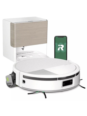 iRobot Roomba Max 705 Combo + AutoWash Dock - PowerSpin Mop, LiDAR Nav, White